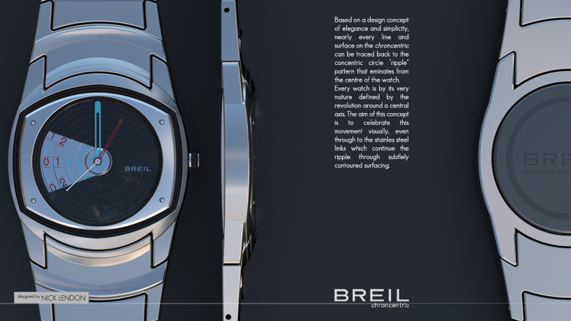 BREIL chroncentric by Nick Lendon designboom