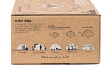 2v geodesic dome kit creates an outdoor structure