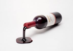 'fall in wine' wine holder expresses the moment of pouring | designboom ...