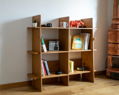 KARYA BOOKCASE is an elegant and clean shelving system