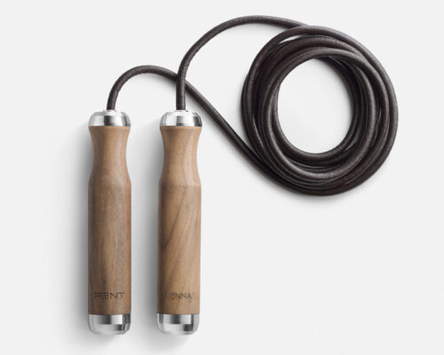 SIENNA™ skipping rope with luxury wood and steel skipping rope