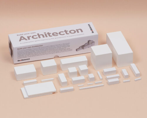 architecton, the construction game inspired in Malevich to create wooden structures & sketches