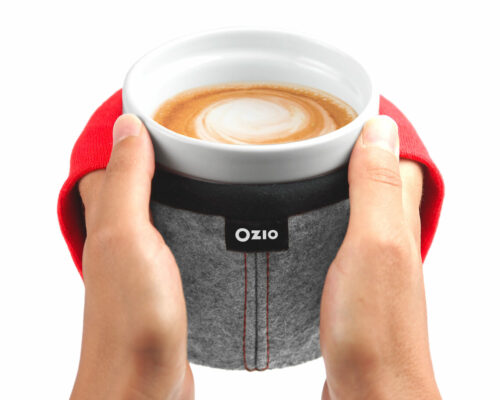 Hand-warming coffee tea mug