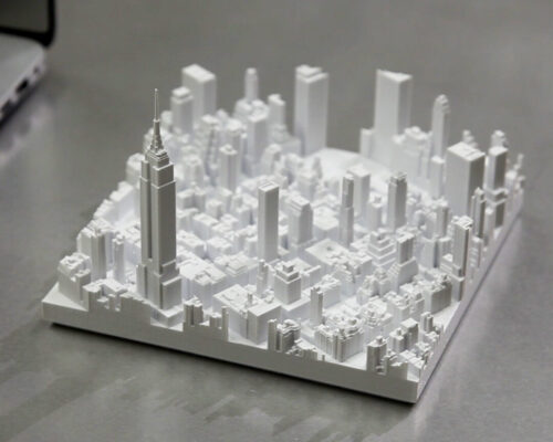 nyc model 09-e the empire state building, 1:5000 scale modular models of cities