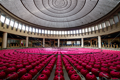 'lotus zone of zero, 2008', by kim sooja at rotunda at galerie ravenstein, brussels