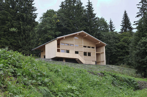 charles pictet architects holiday chalet, les diablerets, switzerland