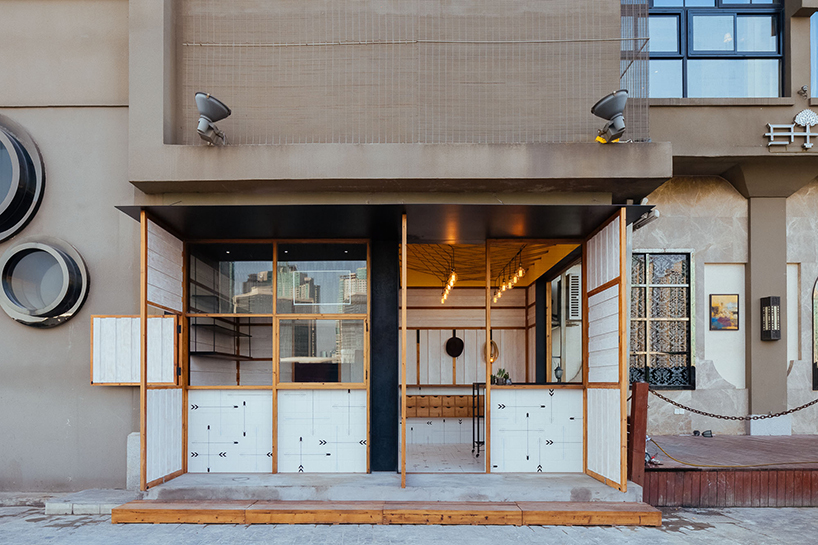 shanghai hot dog shop by linehouse incorporates a wild west theme