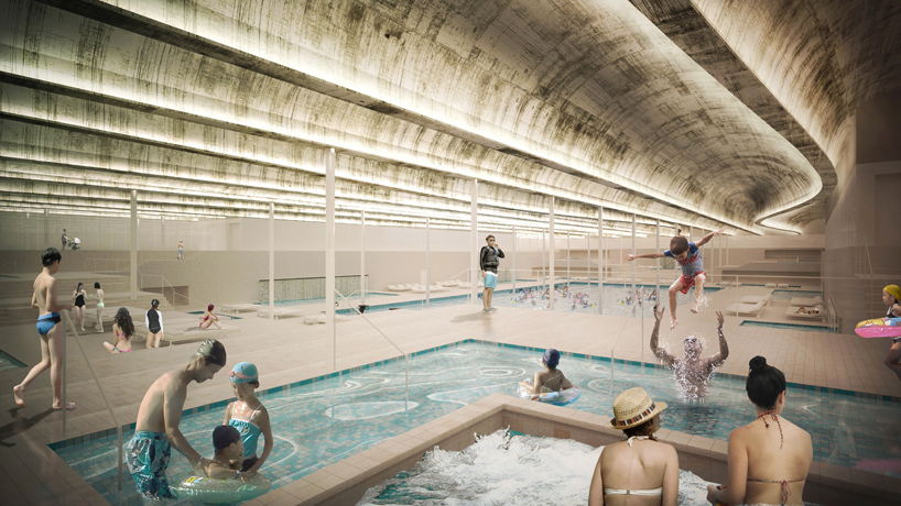 space NEN proposes pool complex for bunker regeneration in busan