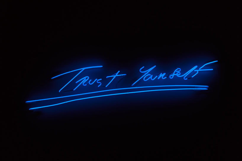 tracey emin lights up MOCA miami for angel without you