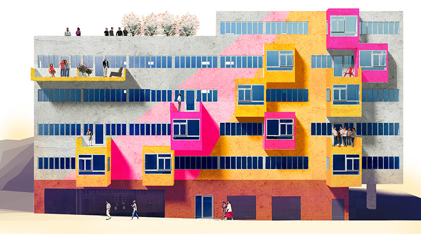 malin persson envisions colorful student housing project in stockholm