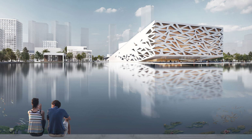 Henning Larsen Plans Sloping Opera House For Yuhang Cultural District