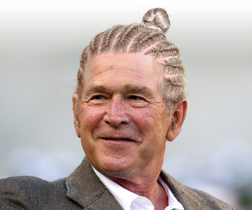 world leaders and political personalities sport man bun hair styles