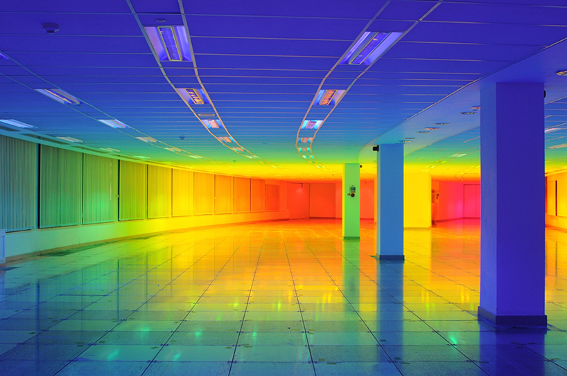 step inside a rainbow with liz west's immersive color landscape