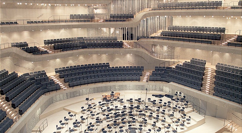 drones capture empty herzog & de meuron's elbphilharmonie