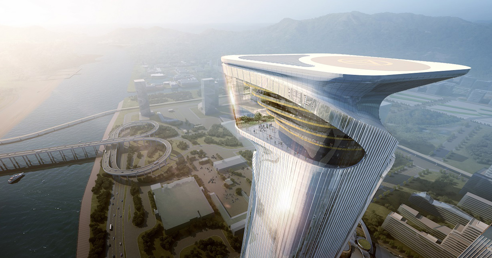 Aedas plans dragon-themed zhuhai hengqin headquarters for china