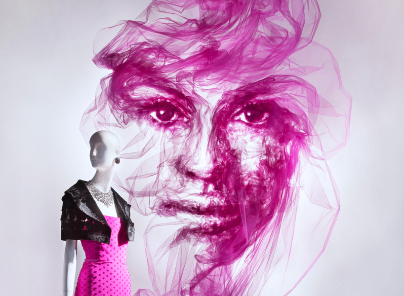 benjamin shine sculpts ethereal tulle portraits for bergdorf goodman