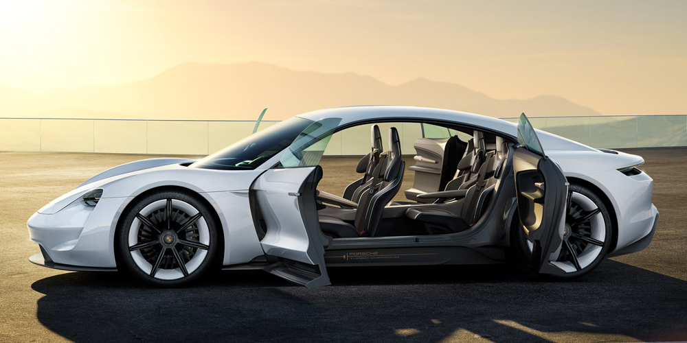 porsche unveils 'mission X', its fastest road-legal electric hypercar yet  with butterfly doors