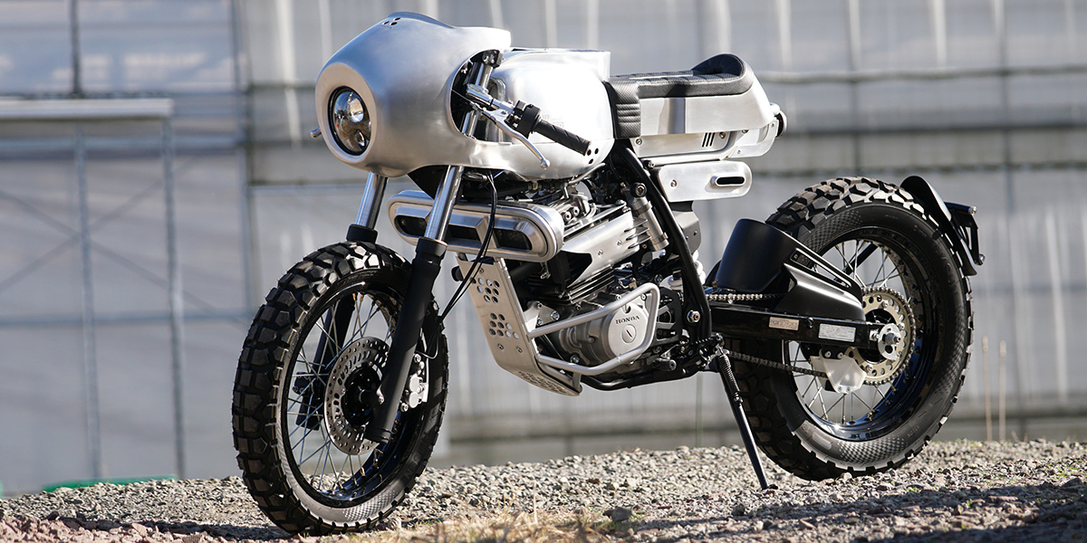 the honda XLR250R custom café racer by ask motorcycle