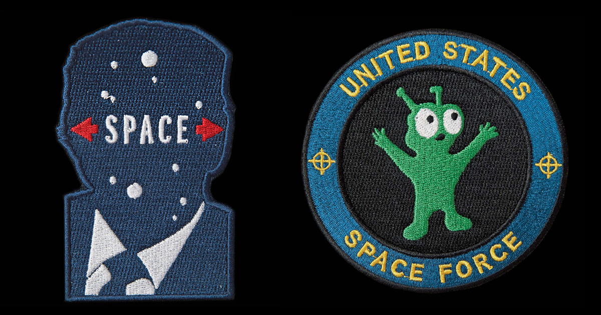 trump zero gravity space Force Funny Patches Morale Funny Patches 3x2