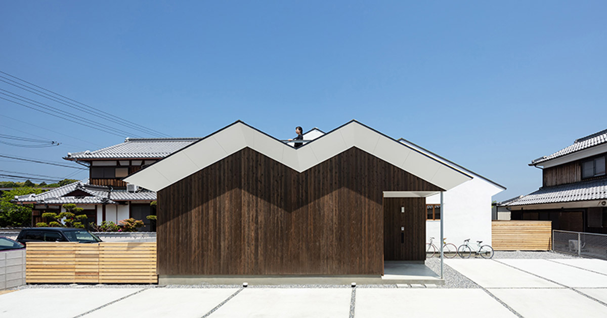 naoko horibe's family house in japanese suburbs merges with surrounding ...