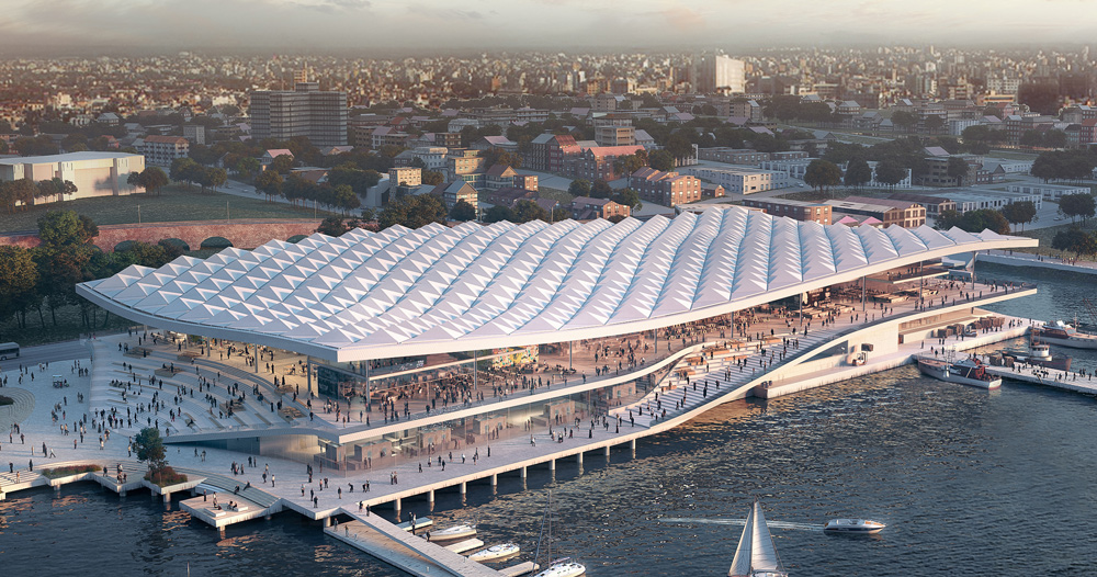 3XN revises design for sydney's giant new fish market