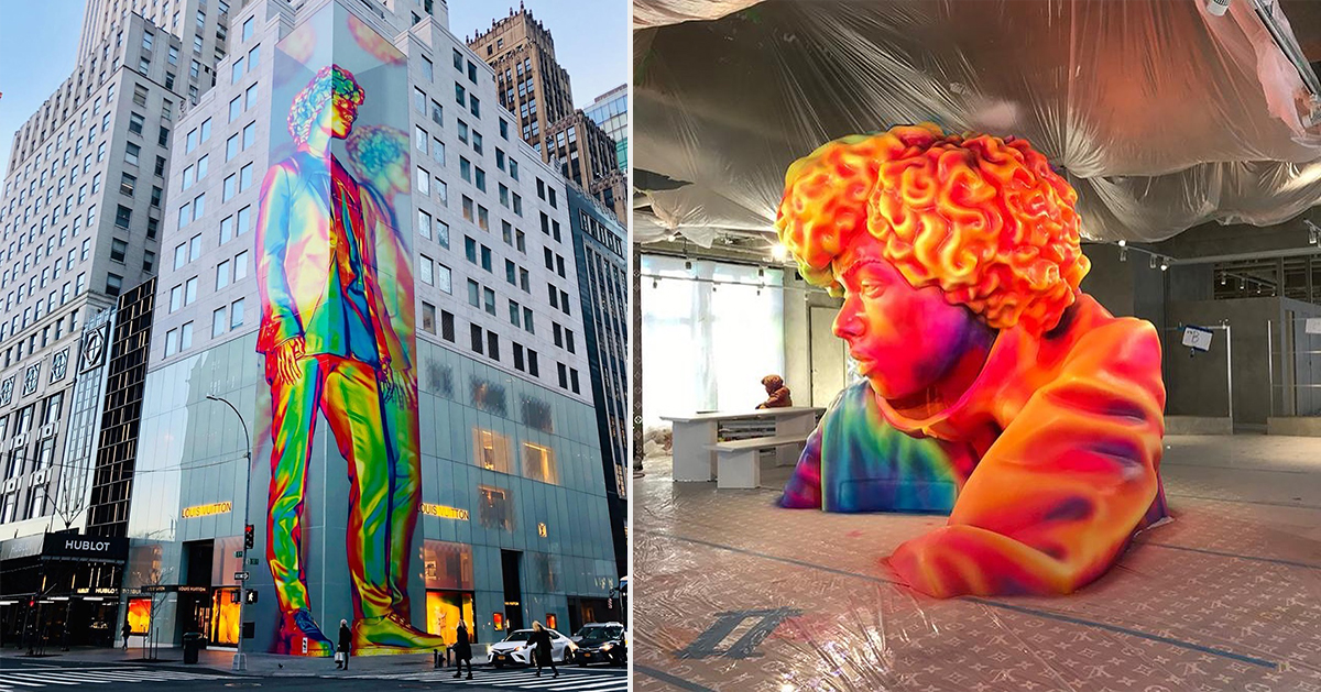 Louis Vuitton's NYC Flagship Gets a Surrealist Urs Fischer Mural
