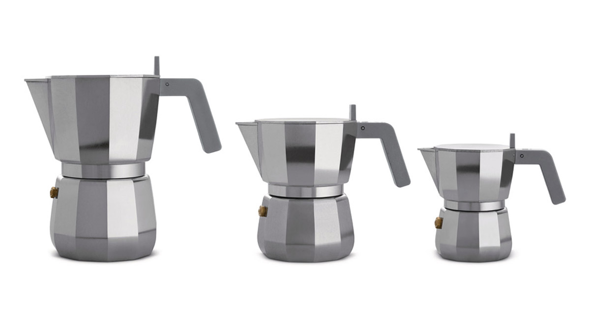 Moka Alessi Stovetop Espresso Maker – The Museum & Garden Shop at Newfields