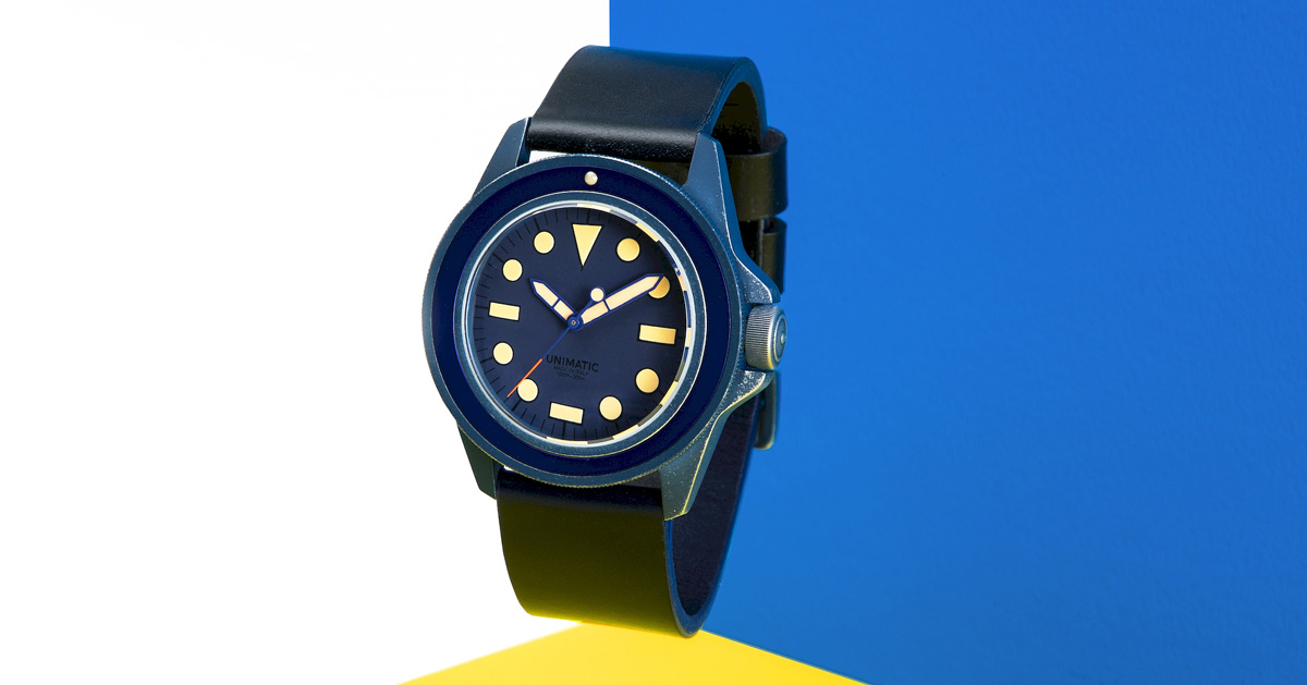 unimatic launches ceramic-coated watch in collaboration with designer mihara  yasuhiro