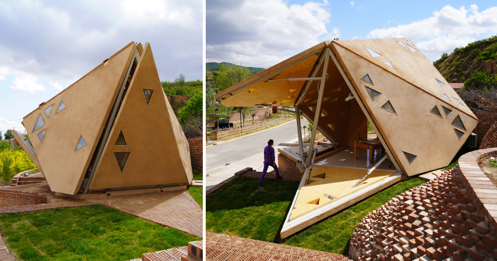 operable interactive village hut by weiguo xu and tsinghua university