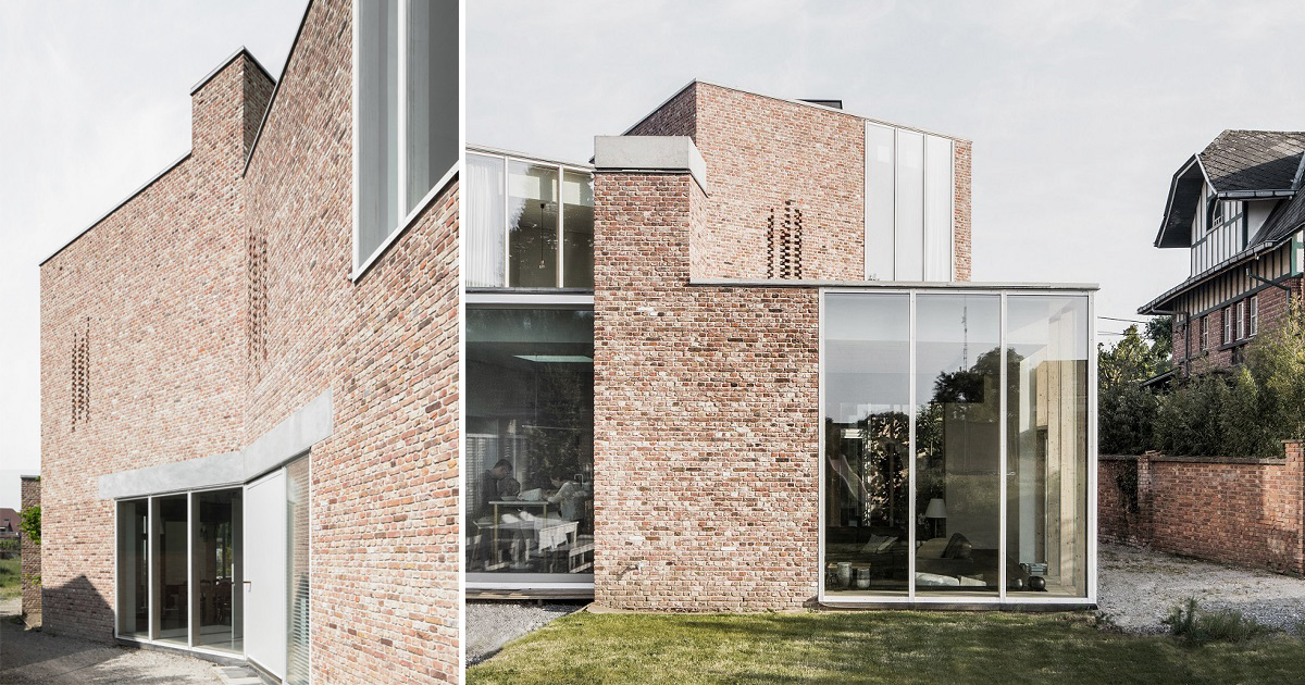 graux & baeyens architecten clads house in belgium with zig 