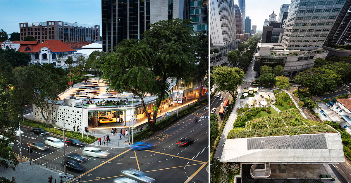 WOHA tops singapore's design orchard with a luscious green rooftop