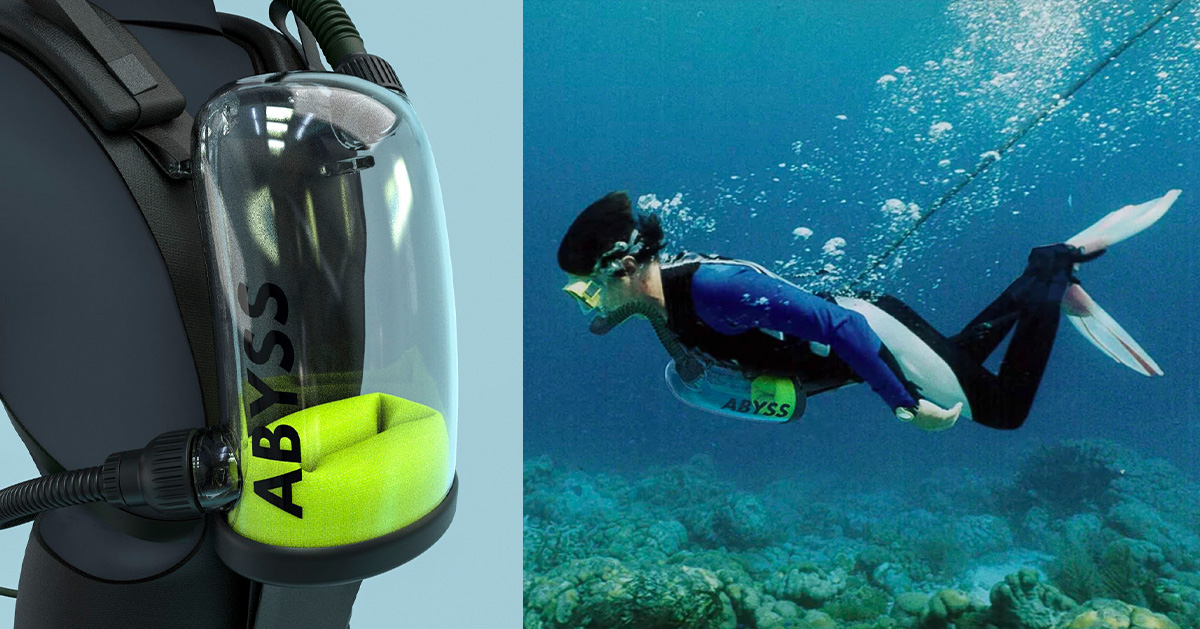 the exolung gives divers an underwater