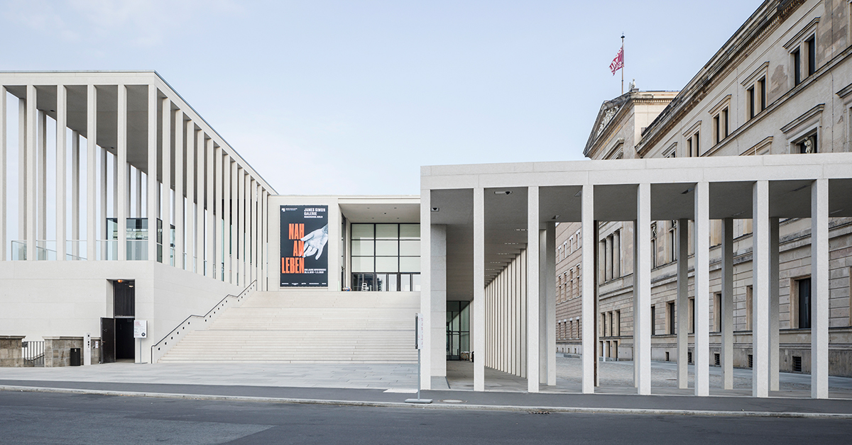 JUNG LS 990 lights up berlin's james simon galerie by david chipperfield