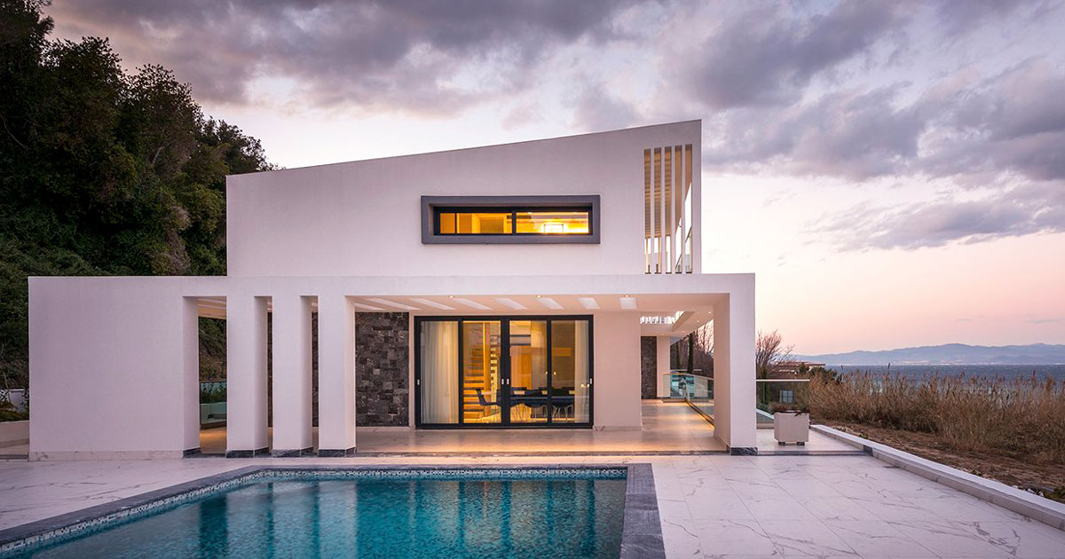Officetwentyfivearchitects Designs Two Idyllic Beachside Villas In Greece