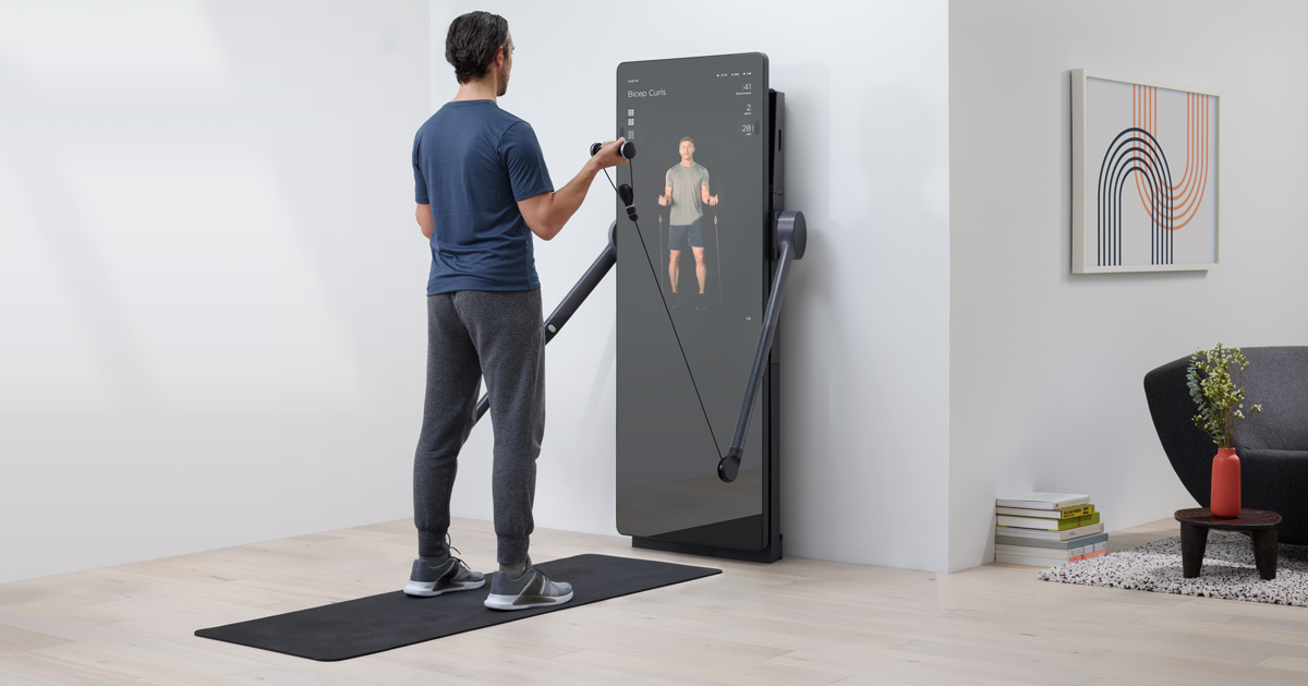 yves béhar unveils smart mirror and all-in-one home fitness system