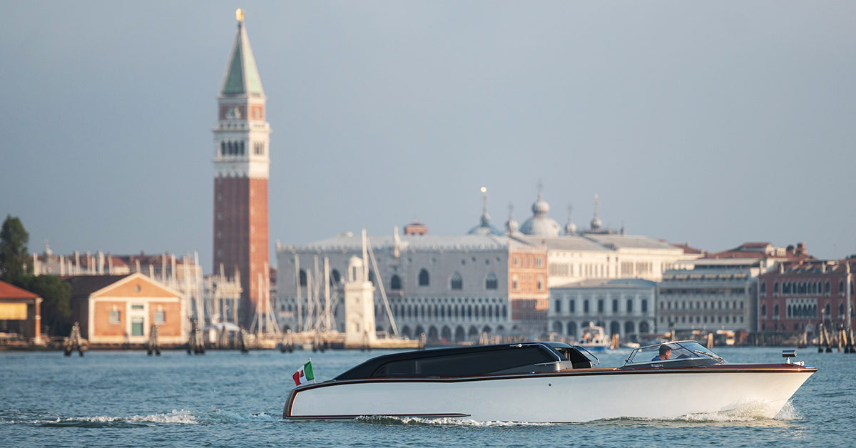 nuvolari lenard designs greener venice water taxi for post pandemic