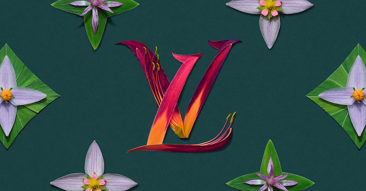 Louis Vuitton Vibrant Monogram Flower Print