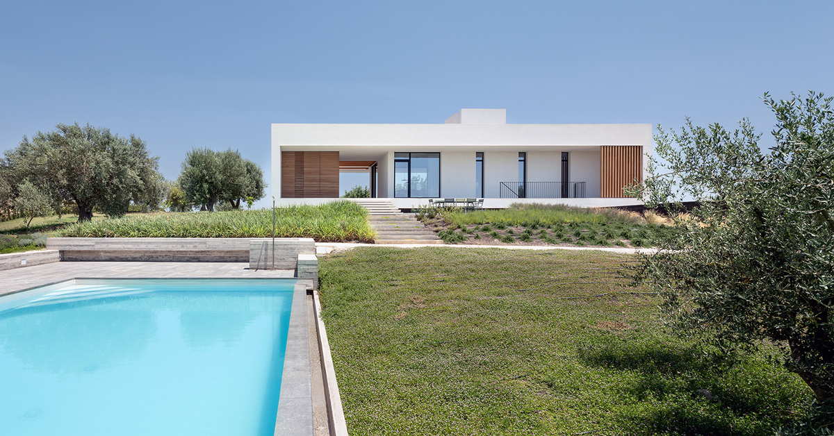 studio nuy van noort inserts holiday villa in the midst of sicily's ...