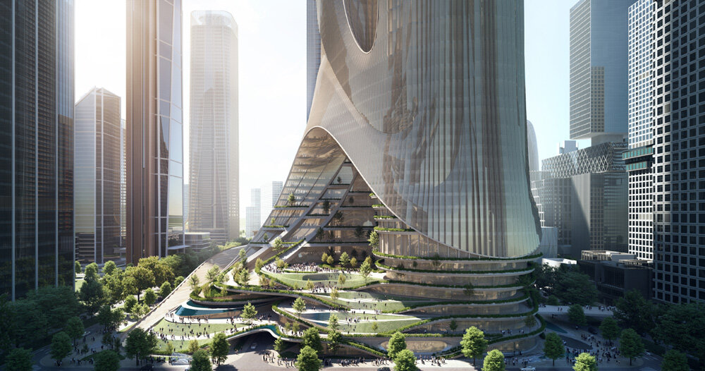 zaha hadid architects: 'tower C' at shenzhen bay super 