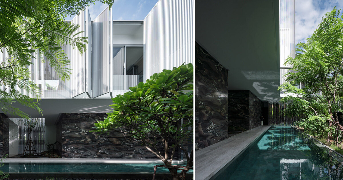 ayutt and associates design develops 'interlude house' around green ...