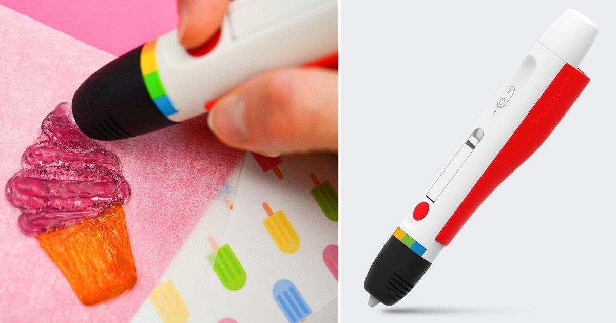 new polaroid 3D printing pen lets you draw actual edible candy