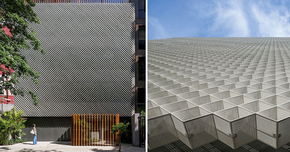 bernardes arquitetura adorns office block in brazil with perforated façade