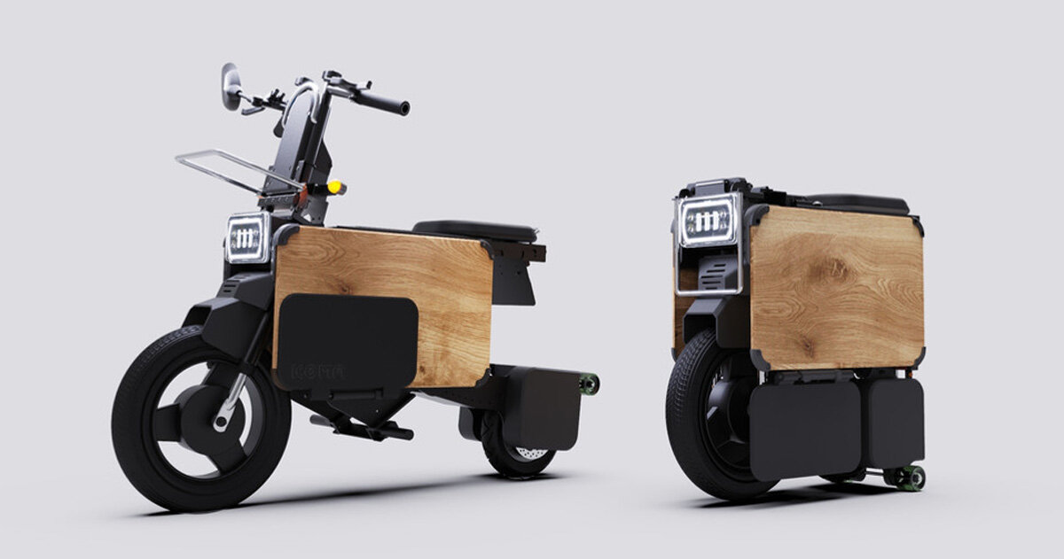 electric folding motorcycle