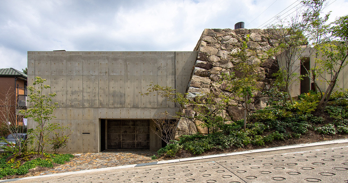 tomoaki uno references an aztec pyramid for stone house in japan