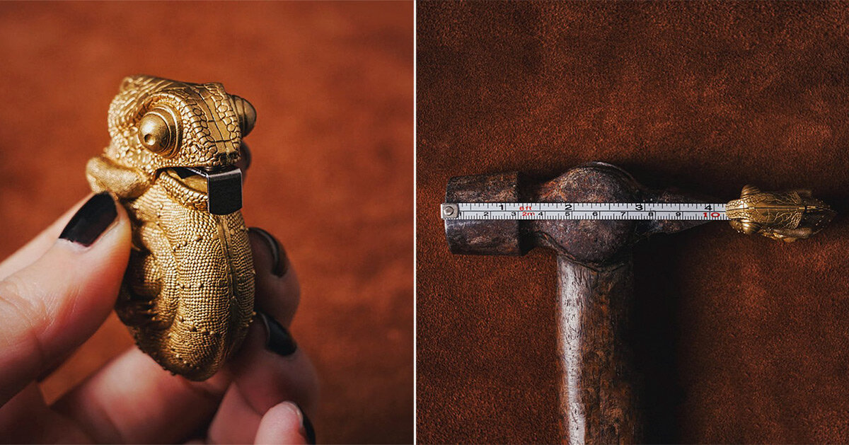 Chameleon Tape Measure Gold Key Ring – Phoenix Menswear