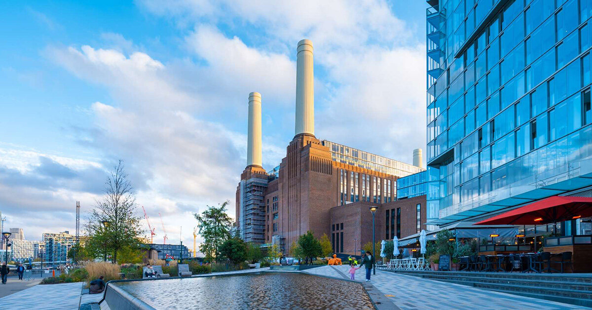 Frank Gehry frames Battersea Power Station with housing blocks