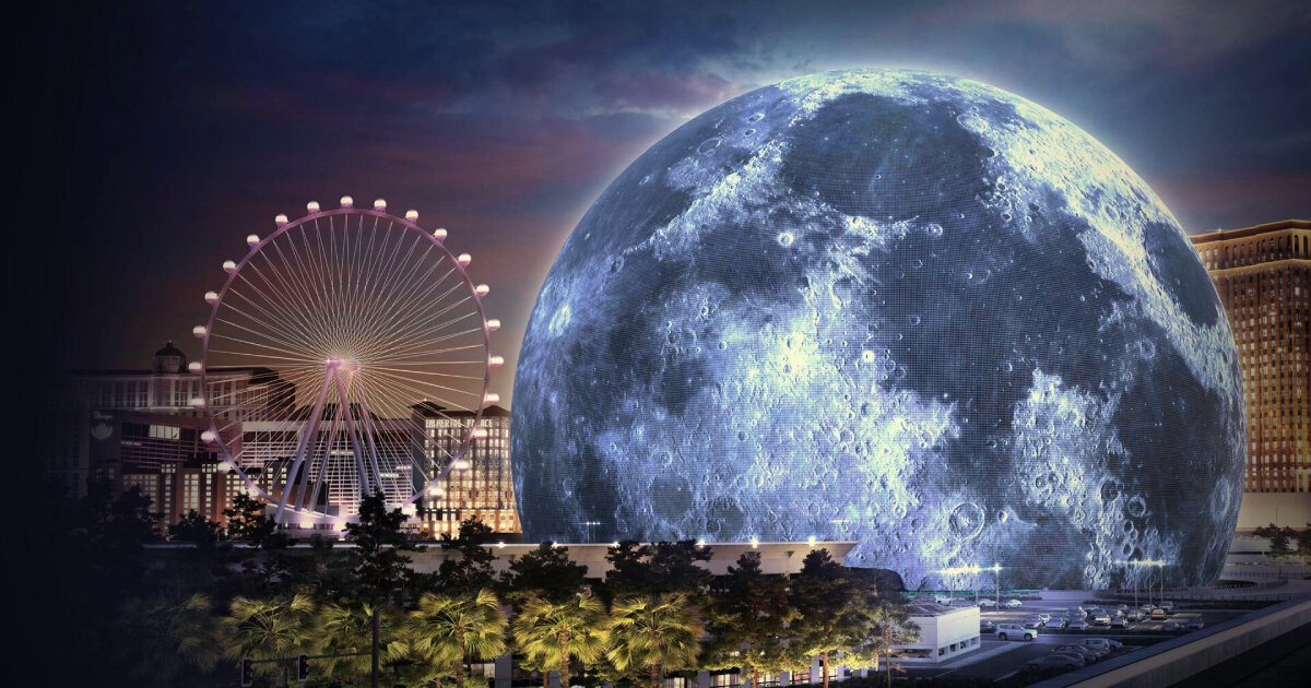 Las Vegas Sphere: Huge ball lights up US city skyline - BBC Newsround