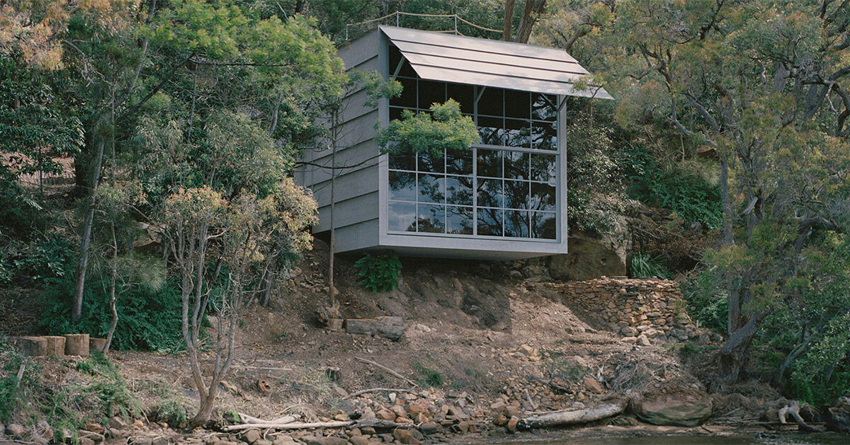 leopold banchini's cabin in australia is made of repurposed electrical ...