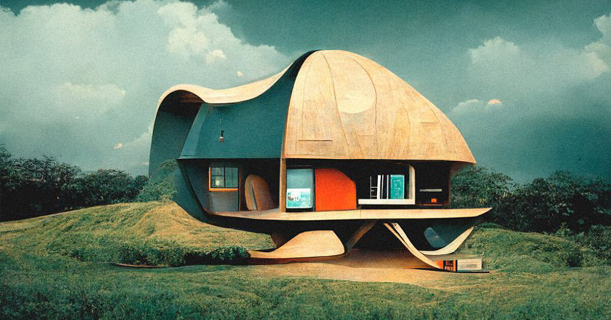 Mathias Juul Frost's Abstract AI-generated Homes With Organic Forms