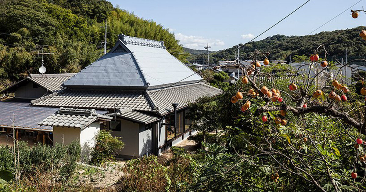 raumus transforms thatch-roofed minka into home + studio in japan